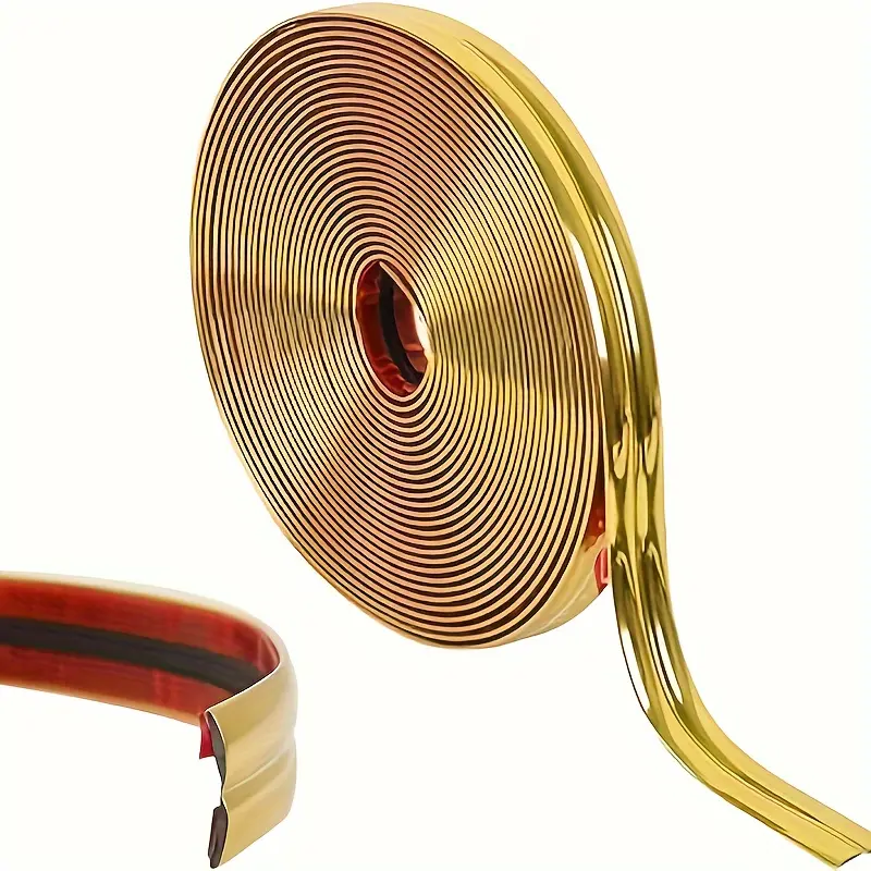 Yitap 5m Self-Adhesive Decorative Strip, Interior Wall Trim, Ceiling, Walls, Mirrors, Corners, Wardrobes, Cabinets, Peel and Stick ()