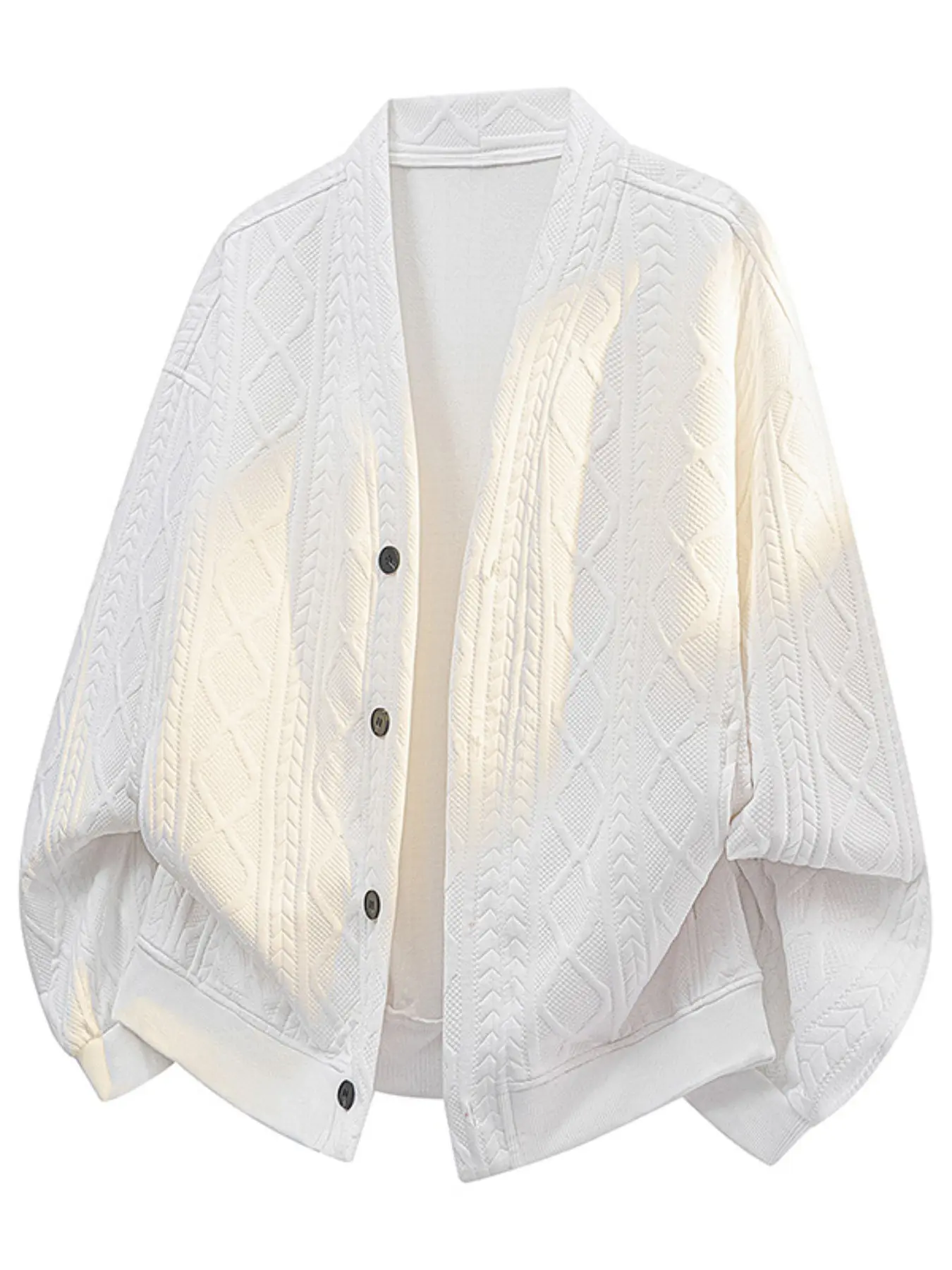 Men's Knitted Cardigan Sweater Coat Knitwear, Long Sleeve, Plus Size, Elegant Style, Perfect for Couples' Dates, Work Commute, Comfortable Skin-Friendly Outerwear