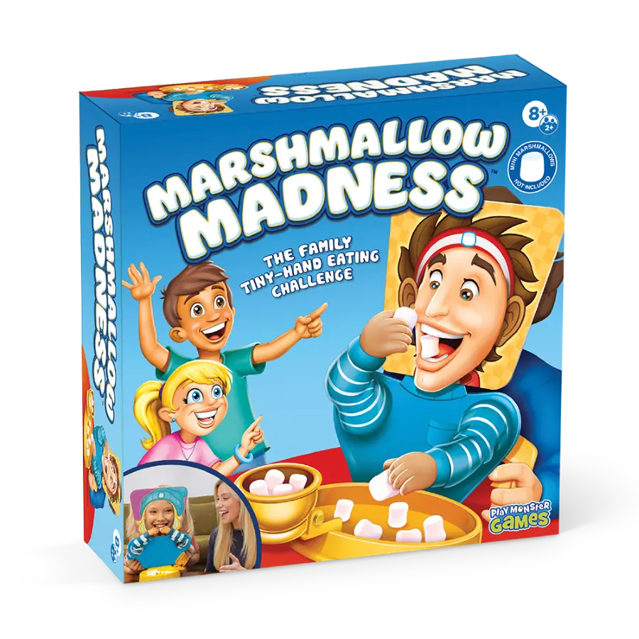 Marshmallow Madness Board Game – Hilarious Family Board Games for Kids & Adults, Fun Fast-Paced Party Game for Family Night, Interactive Kids Board Games, Ages 8+