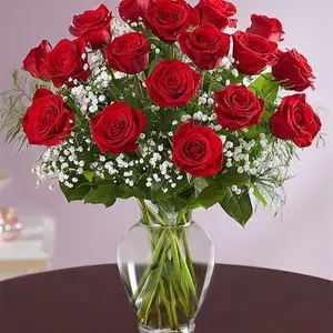 Lifelike Red Rose Bouquet Decoration for Elegant Room Centerpiece Decorative Flowers