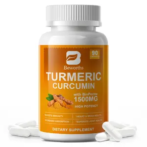 900 Capsules Turmeric Curcumin 2000mg Herbal Extract with BioPerine