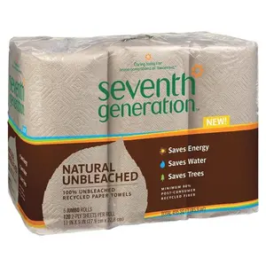 Natural Unbleached 100% Recycled 2-Ply Jumbo Roll Paper Towels (120-Sheets Per Roll, 6 Rolls Per Pack)