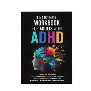 Adult Adhd Self-Help Tool! 3-In-1 Workbook, Focus + Emotion Management + Goal Planning, All-In-One Solution for Adults