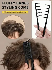 Strong-Grip Root-Lifting Hair Comb, Grooming Comb, Fine Serrated Texture Combs for Volume, Anti-Slip Styling, Create Texture, Hiding Partings, Straight Wavy Curly Hair, Salon Home Use
