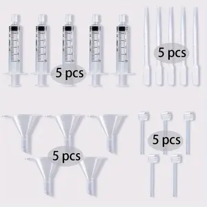 20pcs Perfume Refill Set, Plastic Funnel, Pipette, Dropper, Syringe, Travel & DIY Cosmetics Ideal Choice, Essential Tools for Perfume, Cosmetic Makeup Tool