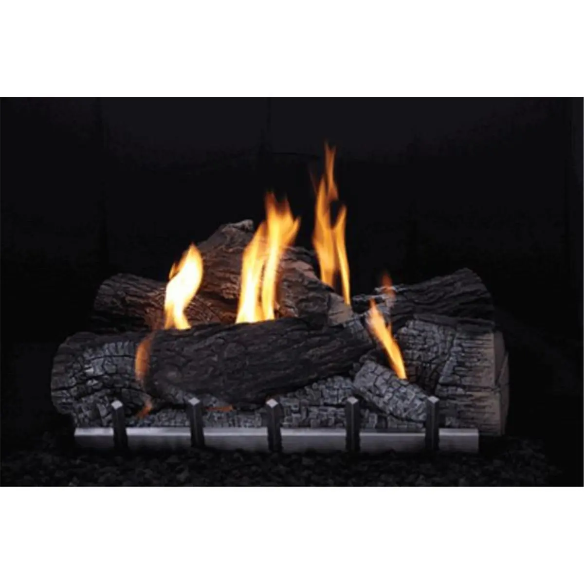 Empire ONR24N 24 in. Natural Gas Millivolt Harmony Burner Set, Outdoor Use, Natural Fuel, Millivolt Ignition, Battery Operation, Concrete Logs, Flame Baffle, On/Off Variable Flame Control, Battery Operated