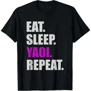 Certified Yaoi Addict Tee – Eat Sleep Yaoi Repeat Meme Shirt, BL Anime Fan Trash