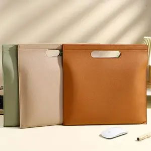 A4 File Folder, 1 Count Portable Large Capacity File Storage Bag, Durable Zipper File Folder, Office Organization Supplies for Home School Office, Files Organizer