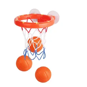 Bath Toys Basketball Hoop Balls Set for Toddlers Play, Strong Suction Cup Easy to Install, Fun Bathroom Gift with 3 Balls Included