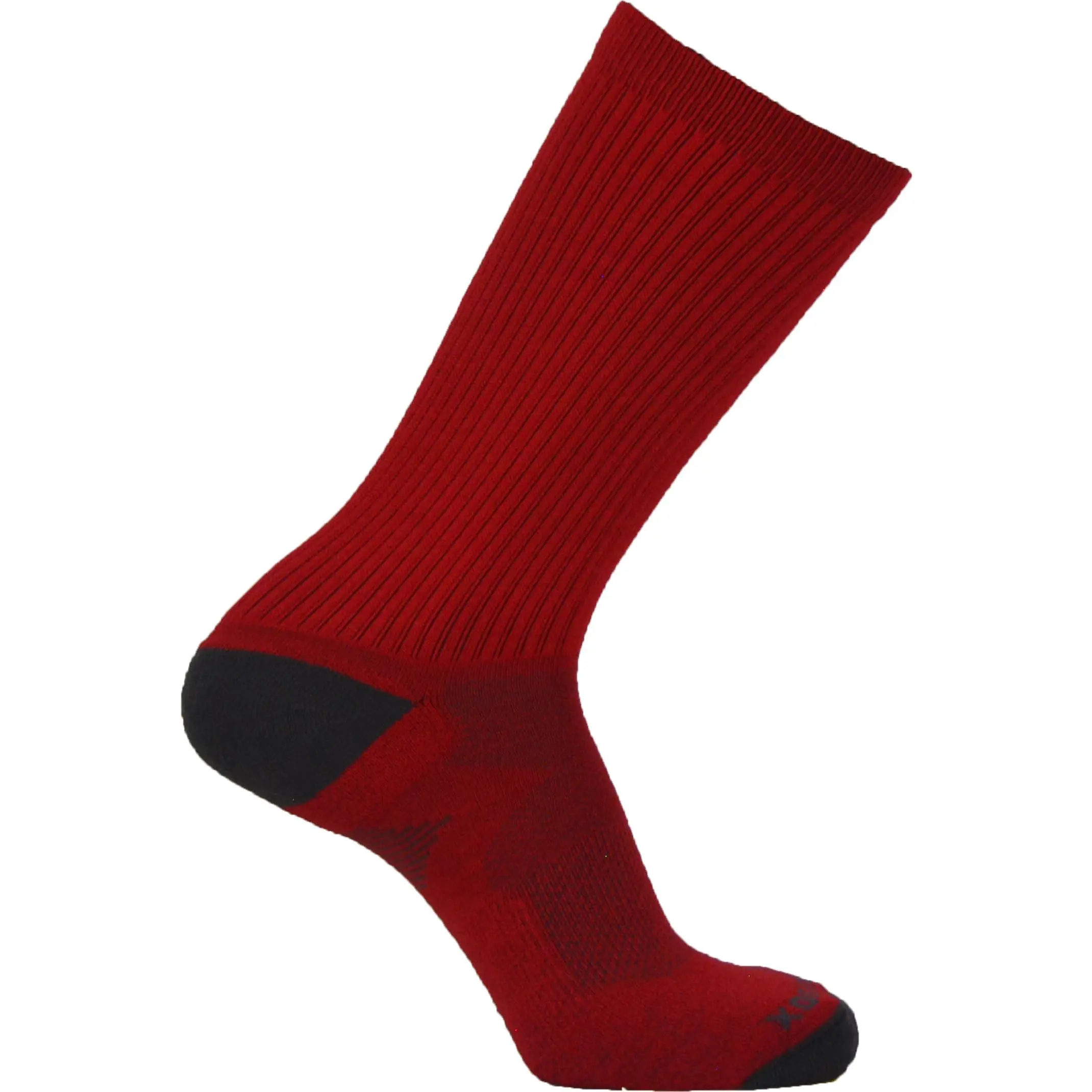 PEAR SOX All Terrain Basketball, Football, Lacrosse Sports Crew Socks (Scarlet)