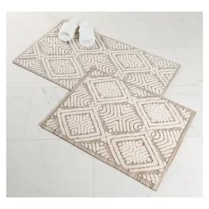 Superior 2-Piece Ceton Geometric Bath Rug Set,Medium