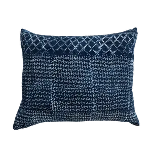Indigo Mudcloth Floor Pillow