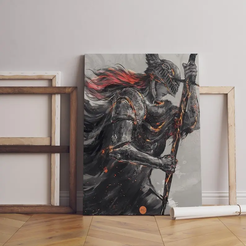 Elden Ring Art I Elden Ring Malenia Canvas I Elden Ring Poster