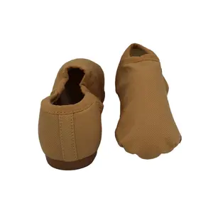 Canvas Jazz Shoes - Tan color, unisex, high-quality, light weight canvas, breathable and comfortable. resistant leather sole.