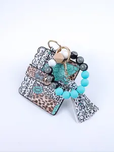 Bohemian Style Beaded Bag Pendant Keychain, Colorful Pearl Design, Vintage & Artistic Look, Easy to Wear, Perfect Gift for Friends, Mom, Holidays