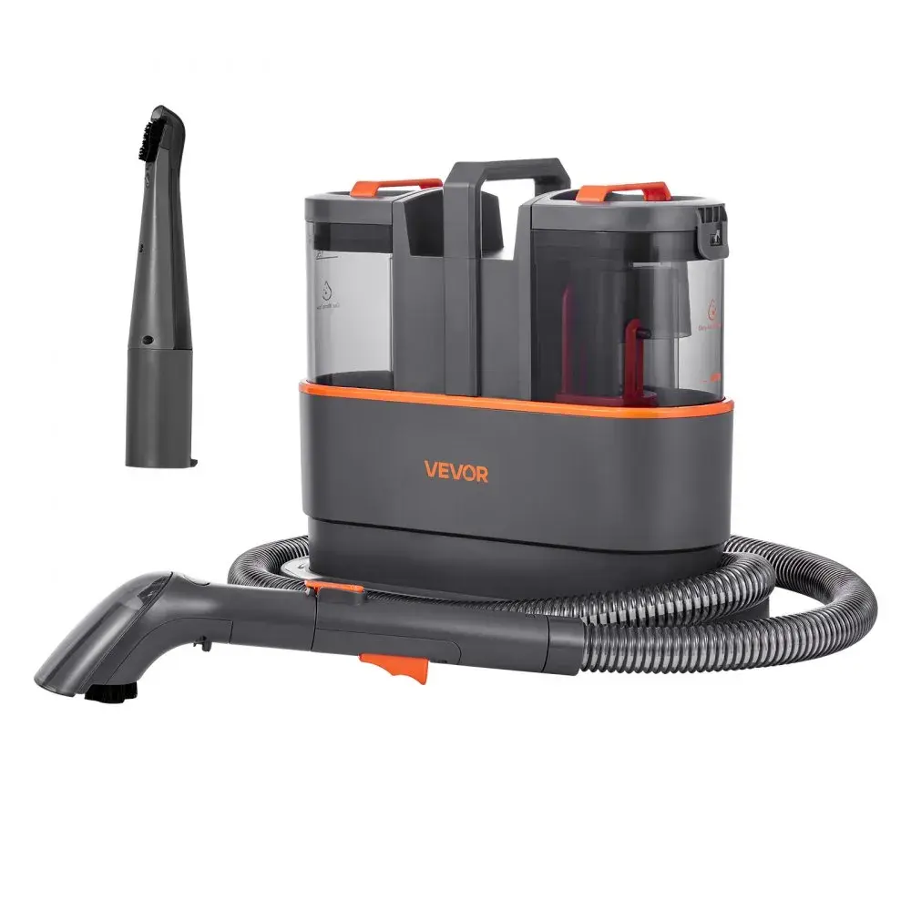 【Summerfinds】VEVOR Carpet Cleaner Machine, 50.72 oz Clean Water Tank & 27.05 oz Dirty Water Tank, Portable Upholstery Shampooer, 11.5Kpa Handheld Furniture Extractor, Spot and Stain Deep Cleaner for Rug Couch Car