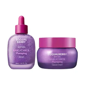 EQQUALBERRY Bakuchiol Duo – Serum & Capsule Cream Set for Firming, Smoothing & Hydrating | Gentle Retinol Alternative for Radiant, Resilient Skin