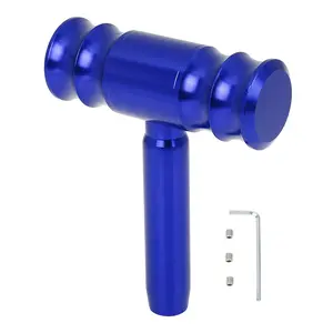 1pc Universal T-handle Car Gear Shift Lever Knob Shifter Replacement Blue