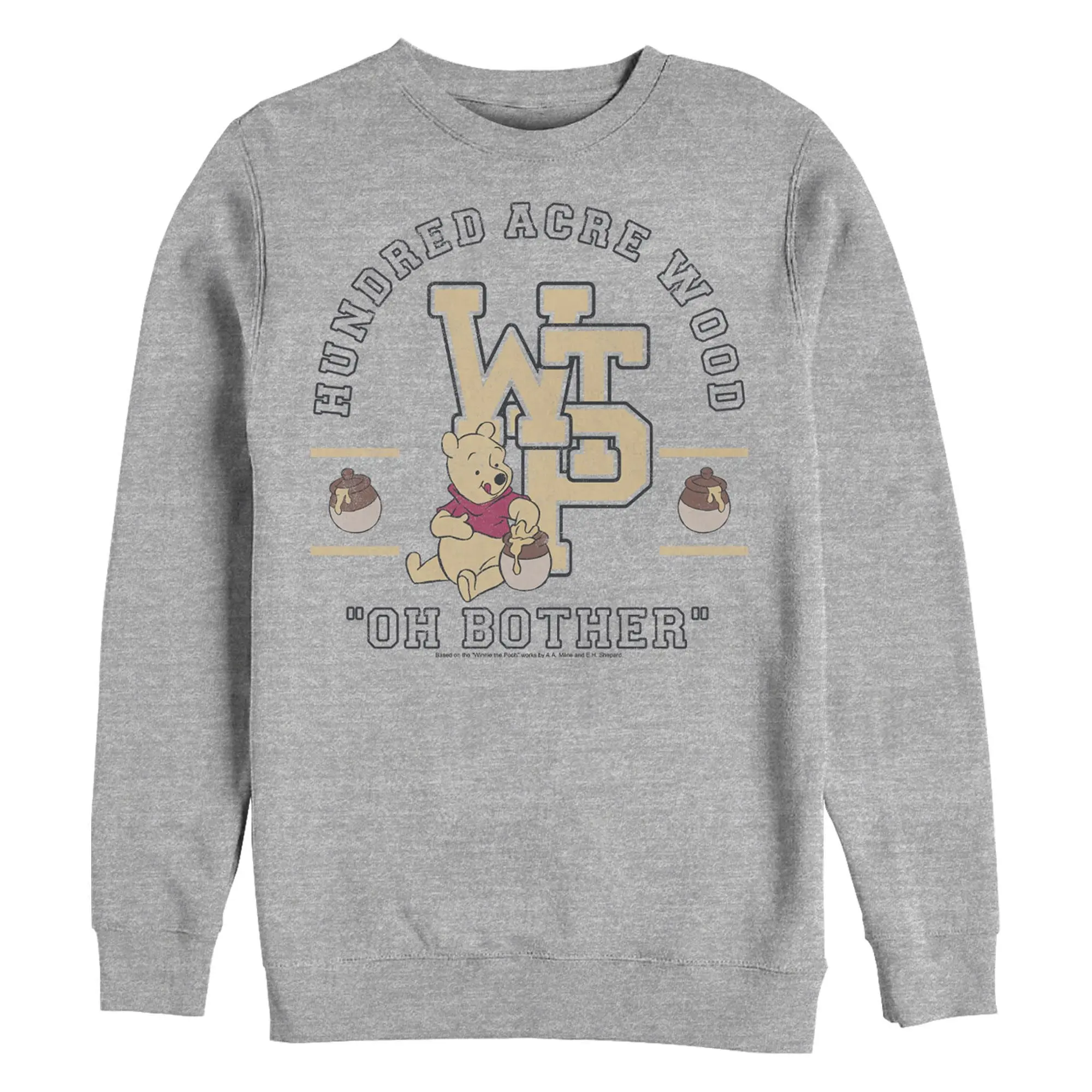 Men's Winnie the Pooh Bear Collegiate Sweatshirt