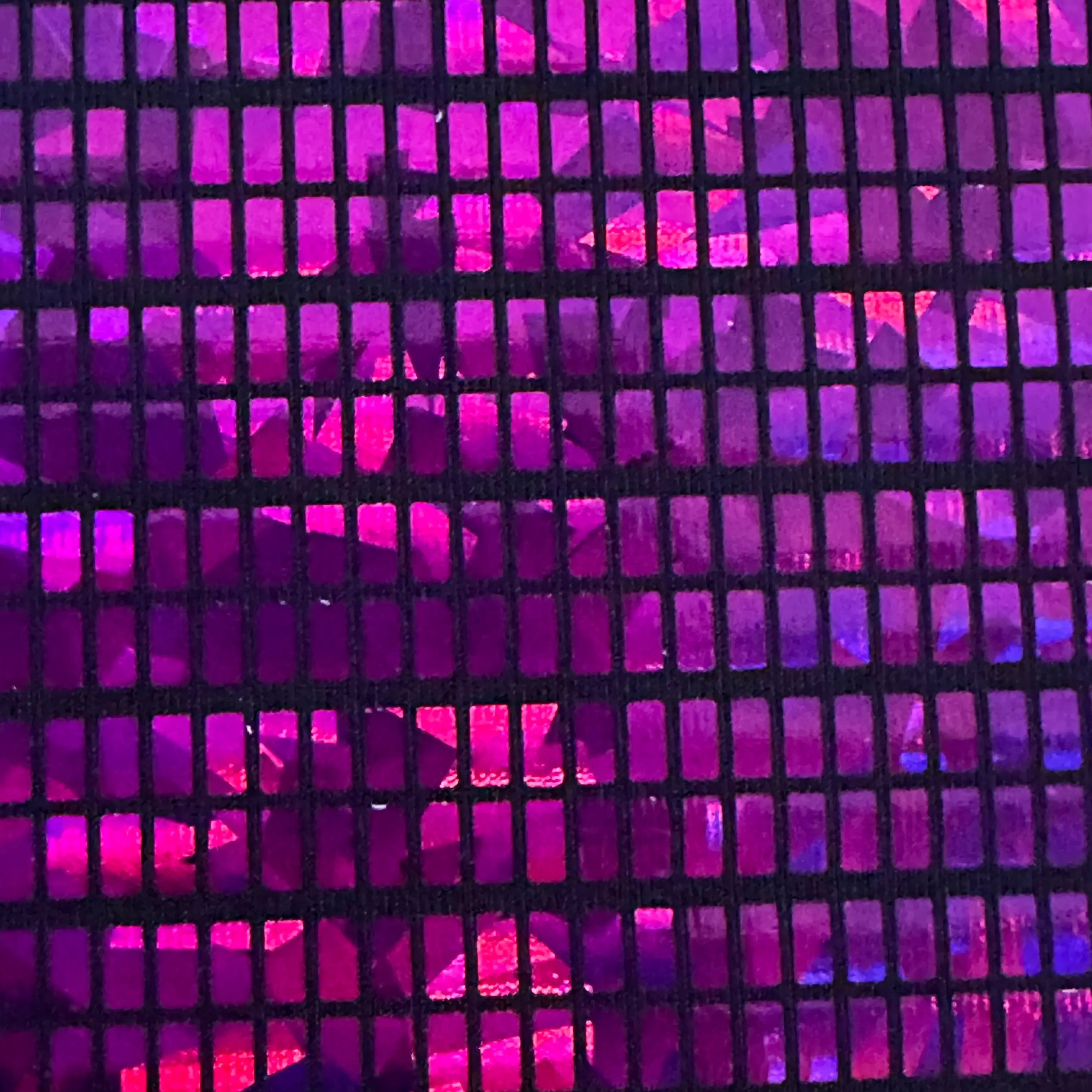 High-Quality Blend Holographic Rectangular Foil Dressmaking Fabric, 1yd Cut, 2-Way Stretch Pro-Flex Spandex, Heavy Weight, Ideal for Yoga, Gymnastics & Cosplays, Requires Flat Dry, Polyester, Dancewear For Women, Glam, Creative Projects, Durable, Evening,