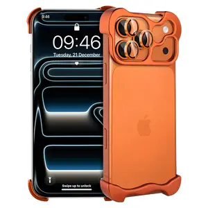 Phone Case Compatible with iPhone 17 Pro Max 16 15 14 13 with Lens Camera Protection, Frameless Minimalist Design, Extremely Highlighting Personality