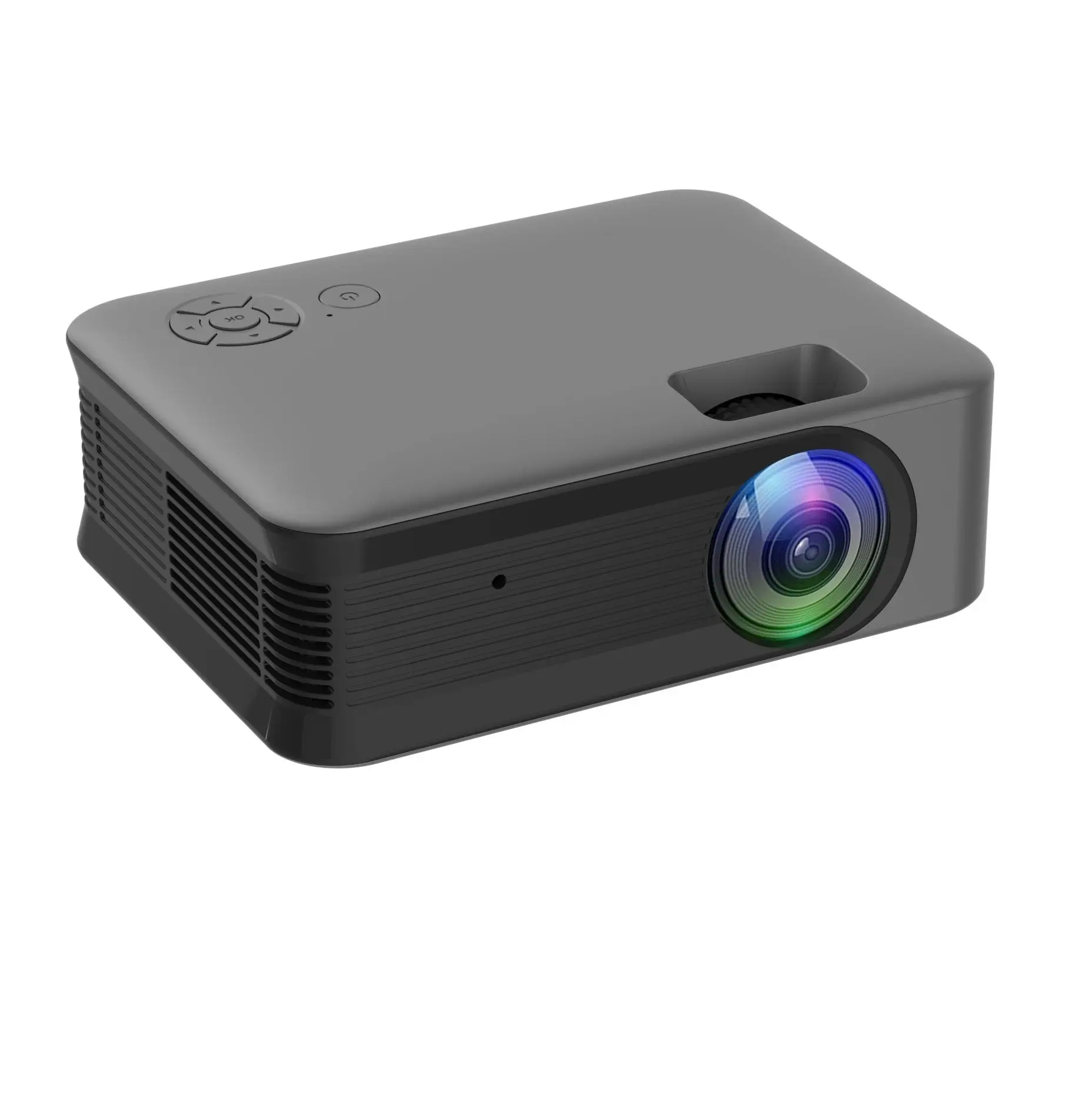 Gabba Goods WiFi Smart Projector Supports Up To 1080P Cast With WiFi Or HDMI Gift for Kids, Phone Projector for Home Theater, Movie, Cartoon, Compatible with PC/Tablet/Fire Stick/iOS and Android Phone