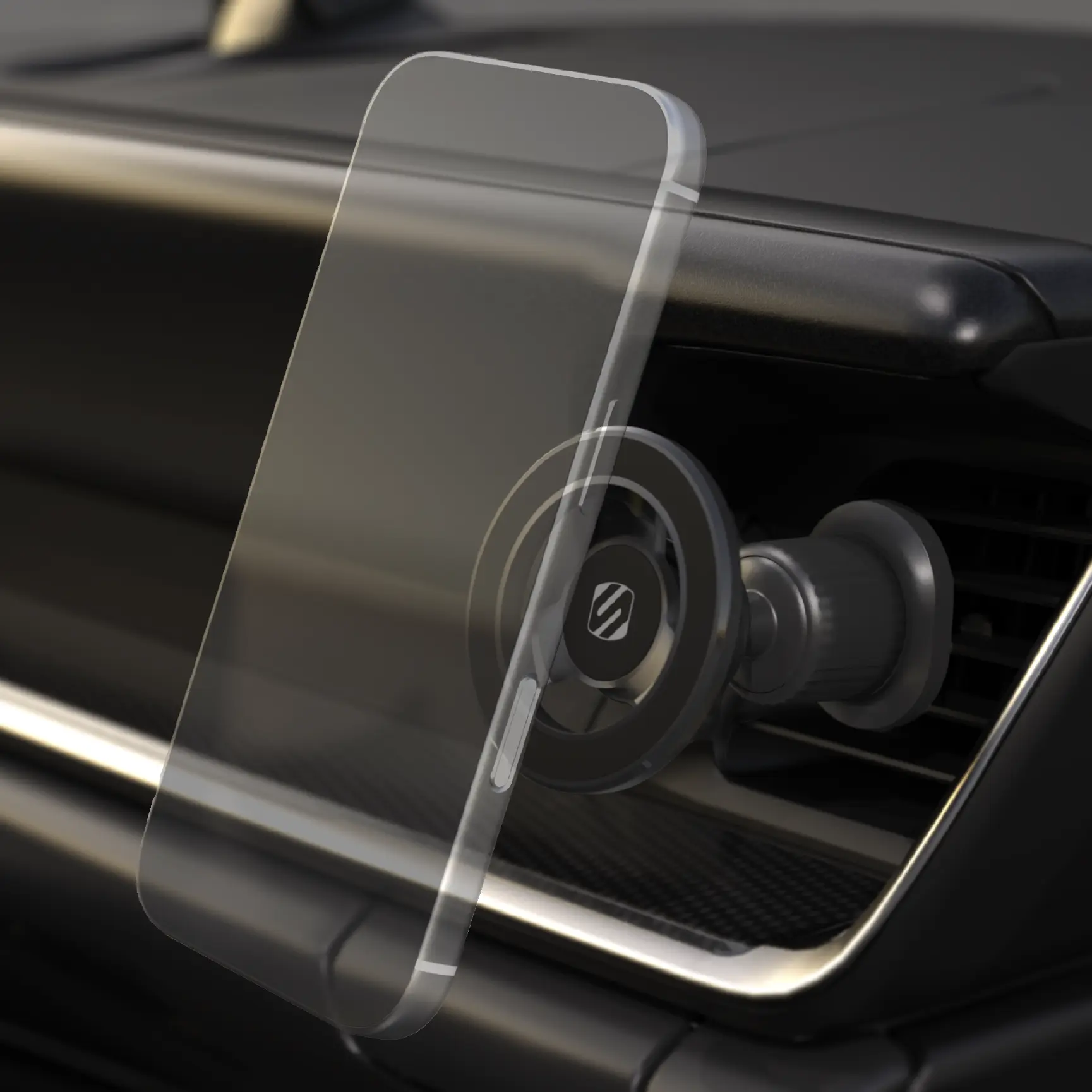 Scosche MagicMount Select MS Vent Car Phone Holder - Auto & Car Interior Accessories, 360° Adjustable Viewing, Powerful Magnetic Grip for MagSafe Phones, Cases, iPhone & Android, Auto Accessories, Phone Holder For Car