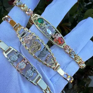 Wealth, Wisdom, Knowledge Good Luck Bracelets with Decorative Elements and Colorful Stones good luck