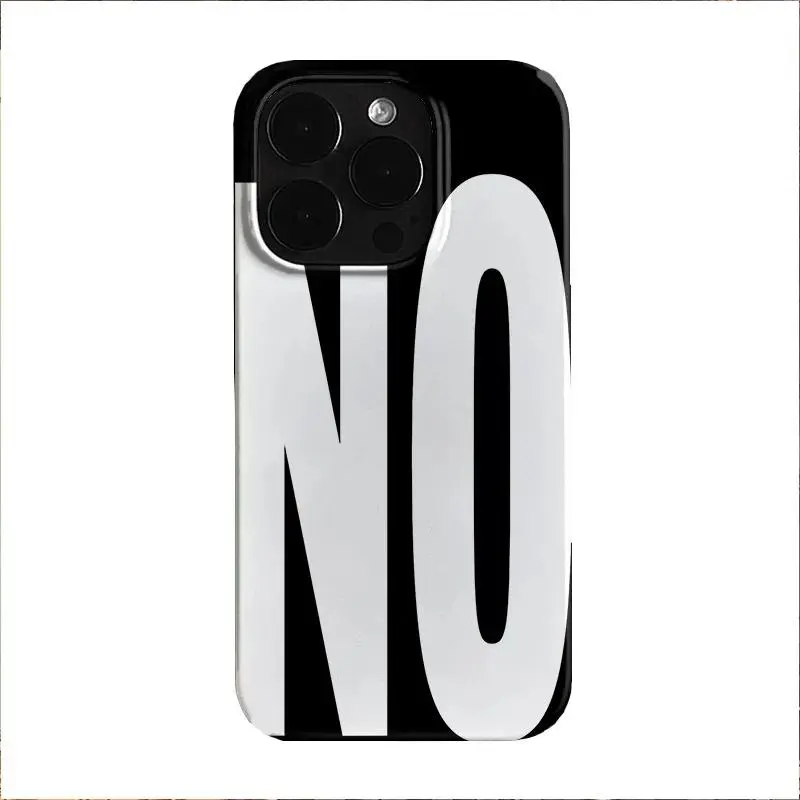 NEW ARRIVAL! Personalized Star Leopard "YES""NO" Wave Handheld Black & White Phone Cover for iPhone 18 Pro/18 Pro Max - Durable, Shockproof, Scratch-Resistant, Snug Fit, No Bulk Protection for iPhone 12 Pro,16,15,14,13,11 Pro,XS Max,7,8 Plus