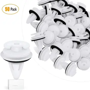 Nilight 50 Pcs Car Door Trim Panel Retainer Clips, 18mm Hole 9mm Head Car Accessories for BMW