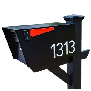 4 Inch - 3D Acrylic Mailbox Numbers - Self Adhesive - Made in Minnesota - Weatherproof - Will Not Peel, Fade, Rust