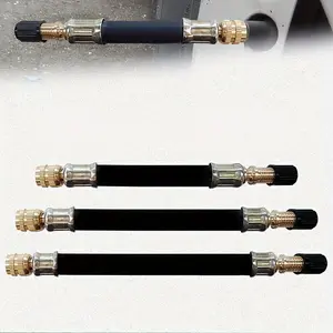 1pc Tire Valve Extension Adapter Valve Inflatable Rubber Hose Steel Wire Car Wheels Tyre Valve Stems Extensions Tube Adapter