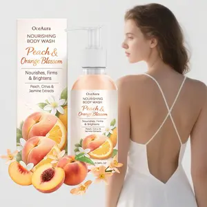 Oceaura Moisturizing Fruit Bath Gel, Smooth Texture, Nourishing & Refreshing, Full Body Long-Lasting Scent, Cleanses Effectively