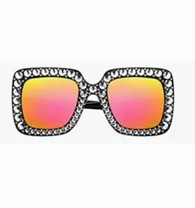 Rhinestone Oversized Sunglasses