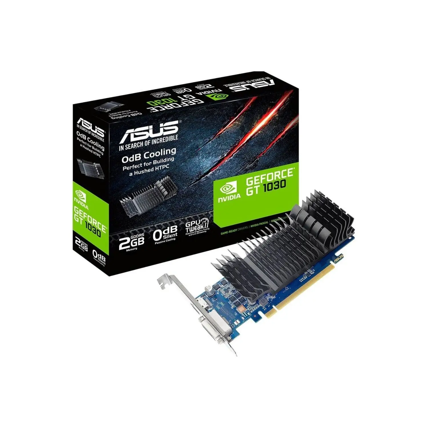 ASUS GeForce GT 1030 2GB GDDR5 Low Profile Graphics Card