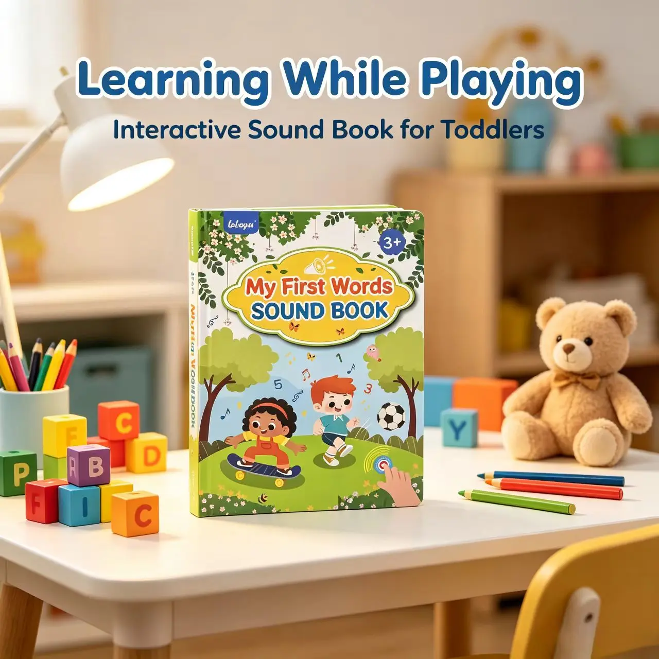Screen-Free Electronic Reading Companion Machine - Preschool Learning Tool for 3-6 Year-Olds with 10 Engaging Learning Themes, Interactive Early Education E-Book Device for Key Skill Building, Colorful Gift for Daughters, Daughter