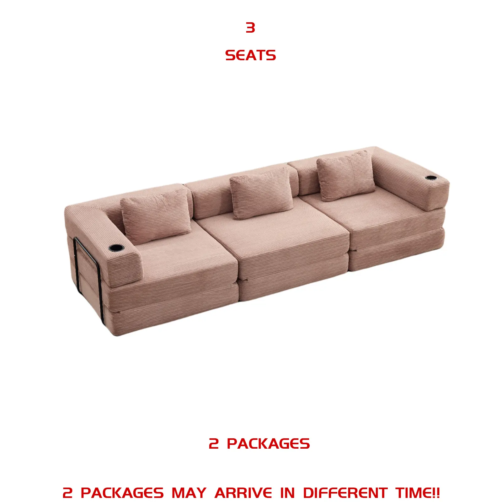 Pink- 3 seats