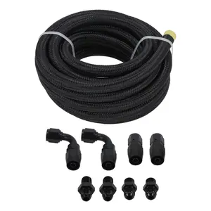 Transmission Cooler Hose Line 6AN Hose Line Kit compatible for GM 4L60E 4L65E