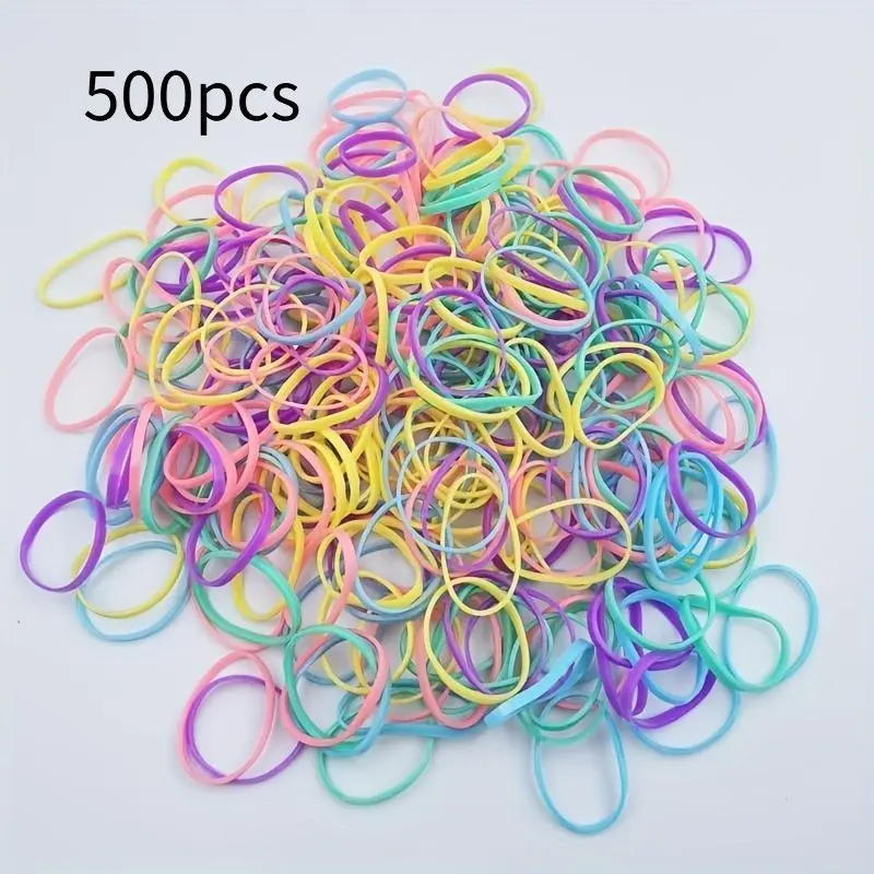 Disposable high elasticity creative candy colored thick rubber band - special rubber band for braided hair.