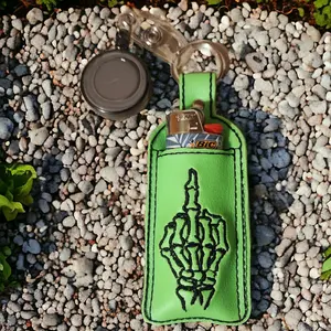 Middle Finger lgt holder L green with black
