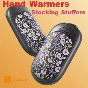 Ocoopa Hand Warmers Magnetic Rechargeable 12H Long Lasting Warmth Electric UL Certified 3 Settings Ultra Slim Pocket for Winter Outdoors Camping Hunting Perfect Gift Christmas Thanksgiving Day TikTokShopBlackFriday Adjustable Heating Temperature Light