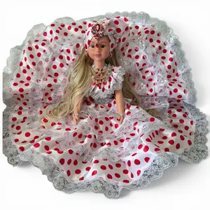26 Inch Gypsy Santeria Doll, Spiritual Gitana Doll with Red Polka Dot Dress, Religious Altar Doll for Botánica, Rituals, Prayer, Home Décor & Spiritual Collection