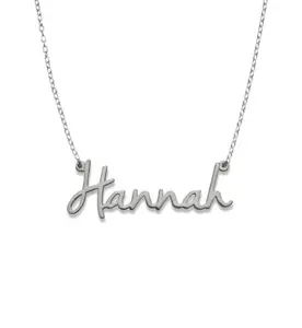 Magnolia 925 Sterling Silver Nameplate Necklace