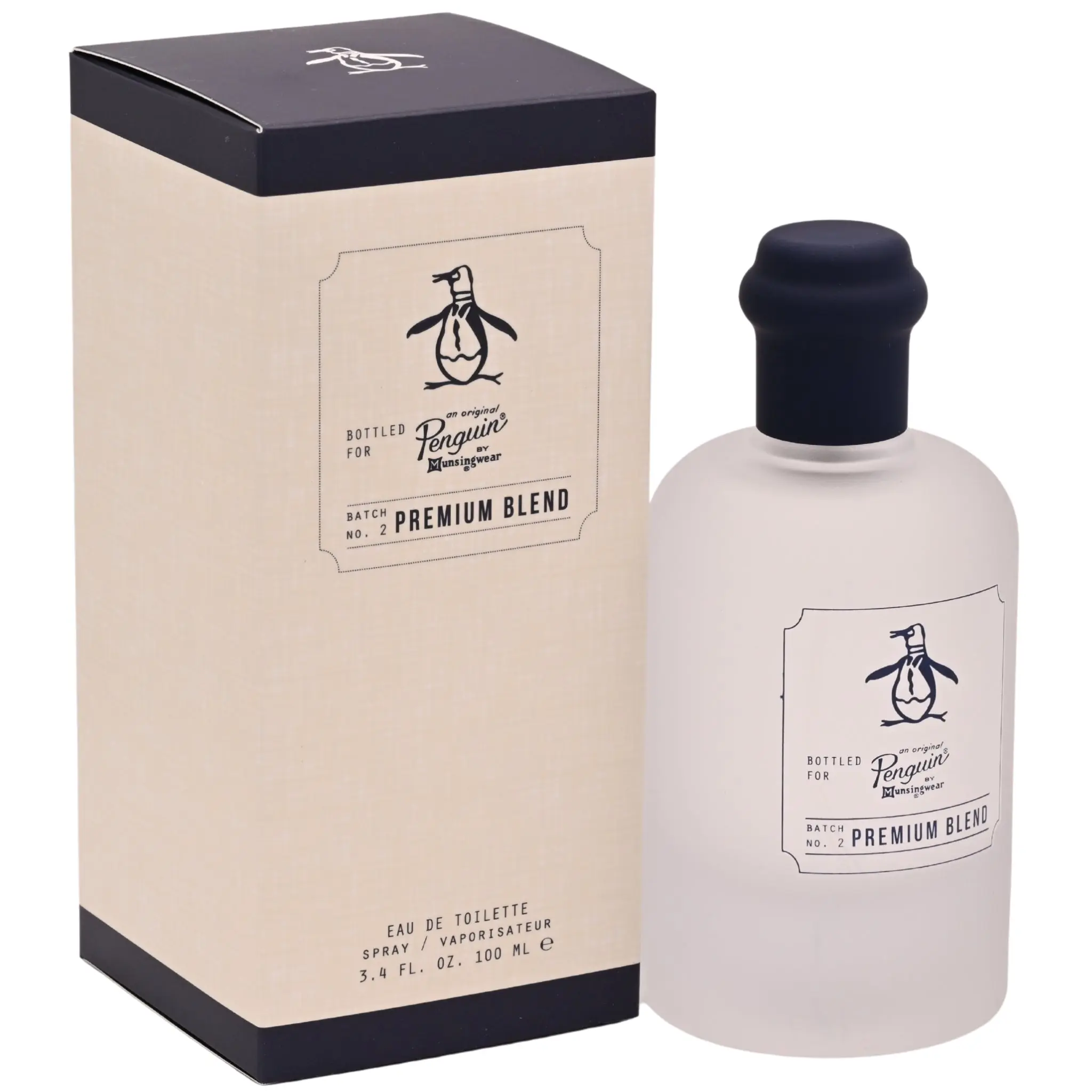 MUNSINGWEAR Original Penguin Premium Blend Men's EDT Cologne - Fragrant, Cooling, Mild, Lemon, Luxurious, Aromatic Citrusy, Bergamot Top Notes, 3.3/3.4 oz, New in Box, Fragrant Men's Fragrance, Cooling Men's Fragrance
