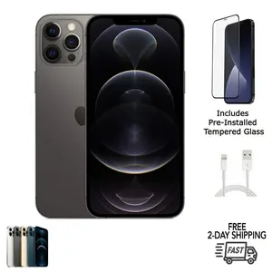 Refurbished Apple iPhone 12 Pro (Fully Unlocked) A2341 Excellent Condition with Tempered Glass Screen Protector & 1 Year Warranty