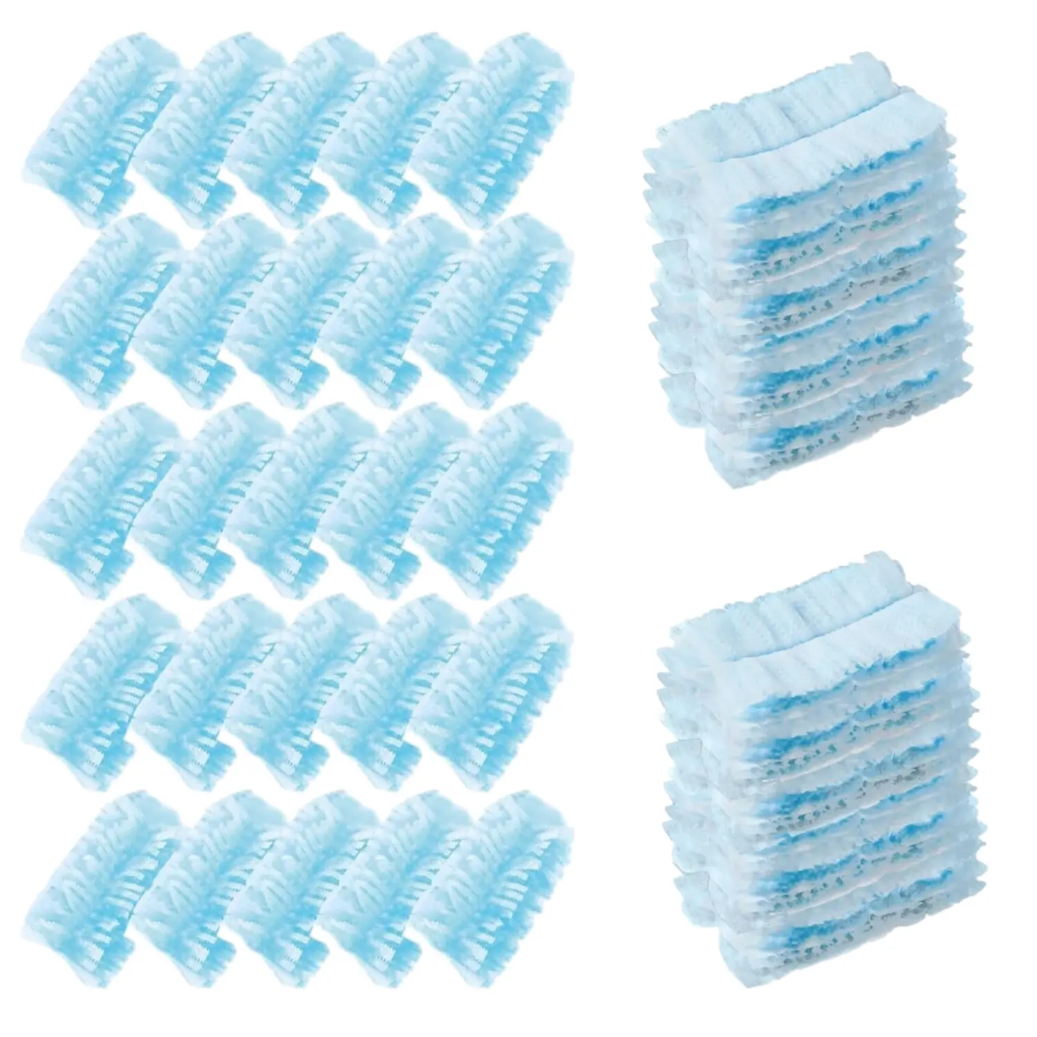 Disposable Electrostatic Fabric Cleaning Duster Refills (No Handle) - 20/30/50/100 Pcs, 5.9x3.1in, Soft, Convenient, Home/Ceiling Fan/Glass Use, Safe for All Surfaces, Swiffer Blue Duster Replacements
