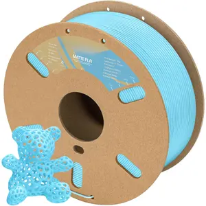 Matte PLA Filament 1.75mm Light Blue, 1kg Cardboard Spool Matte Finish  Printer Filament PLA 1.75mm Dimensional Accuracy 99% +/- 0.03 mm, Printing with FDM  Printer