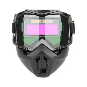 Welding Helmet Detachable Comfortable High Performance Industrial Heavy Duty Flexible Protection Darkening True Color Lens Welding Mask for Safety Work