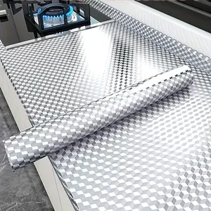 1 Roll of Heat Resistant Aluminum Foil Kitchen Sticker - Waterproof and Oil Resistant - Perfect for Back Panels and Drawer Lines - Durable and Easy To Maintain