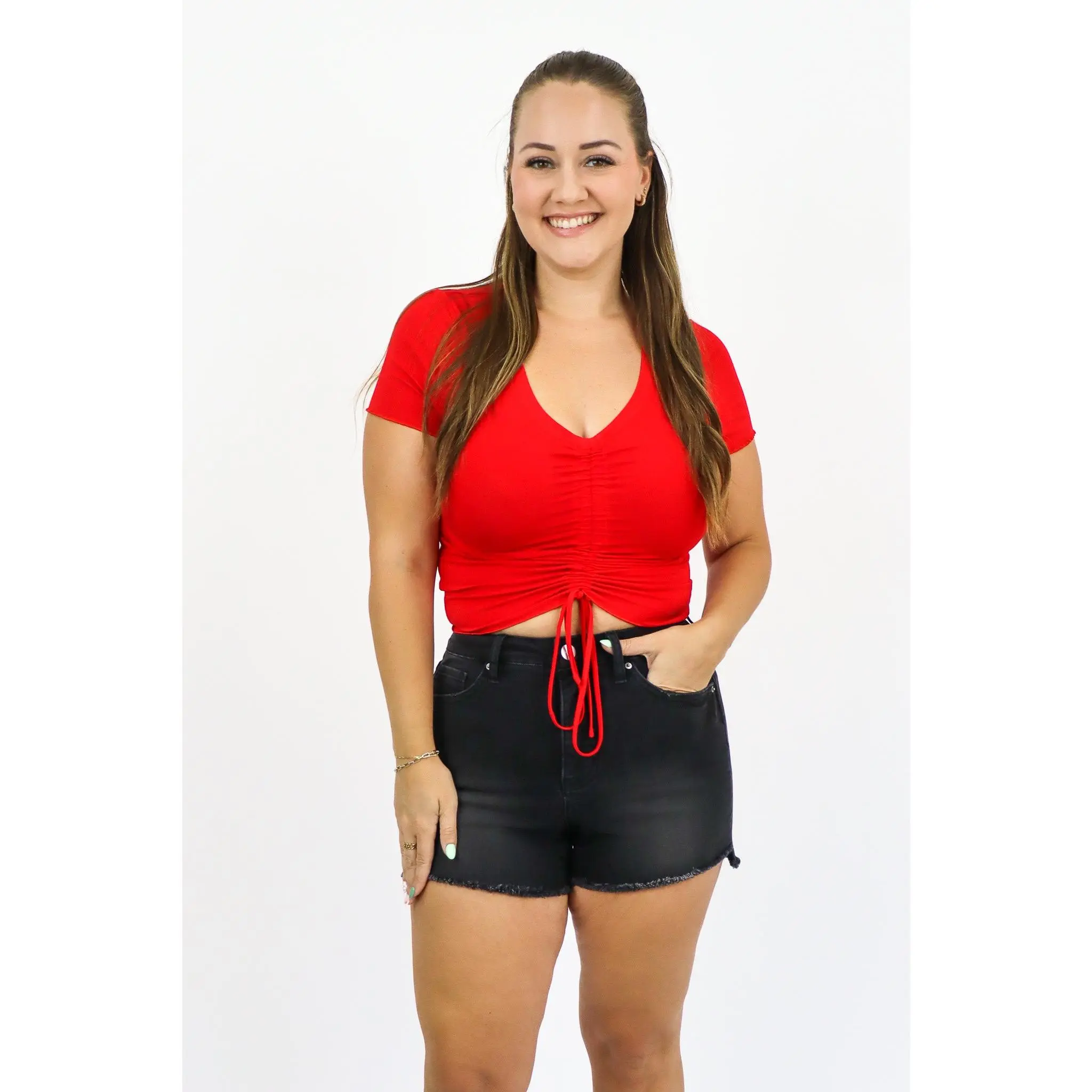 Cinched Front Top